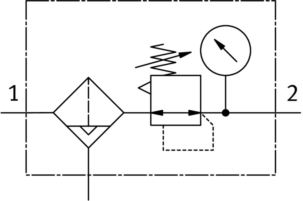 Festo Filtro Regulador G1/4'' 0.5-12bar 1600l/min 5µm Midi - 186486