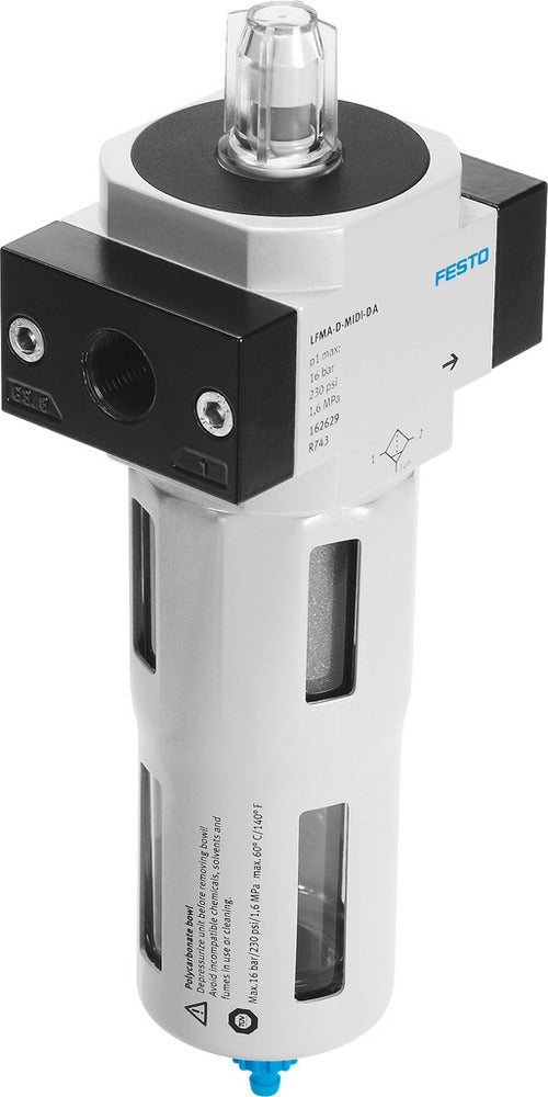 Festo Microfiltro G1/2'' 2-12bar 1500l/min 0.01µm Maxi - 532860