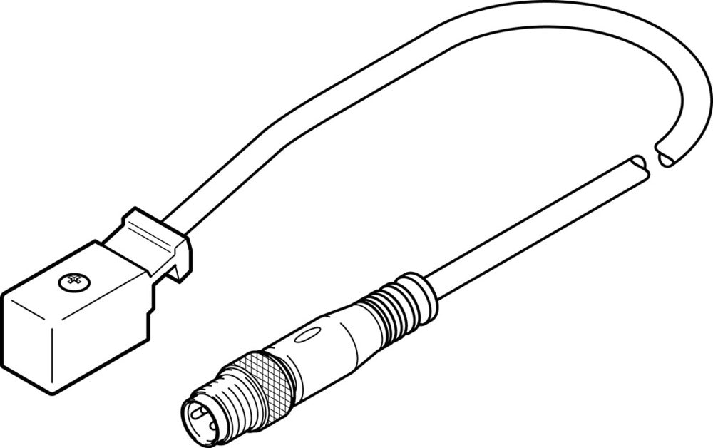 Cable De Conexión Festo De 2 Pines/3 Pines M8x1 2.5m - 177678