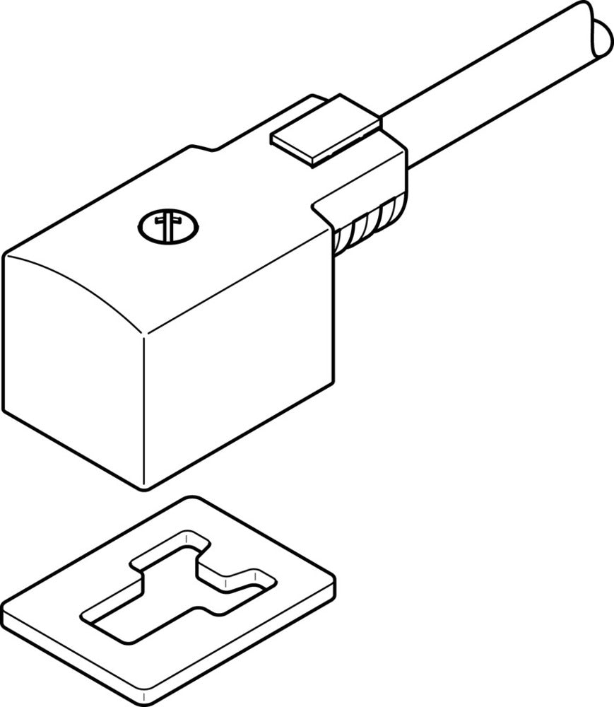 Enchufe Festo Con Cable Forma B 5m - 30941
