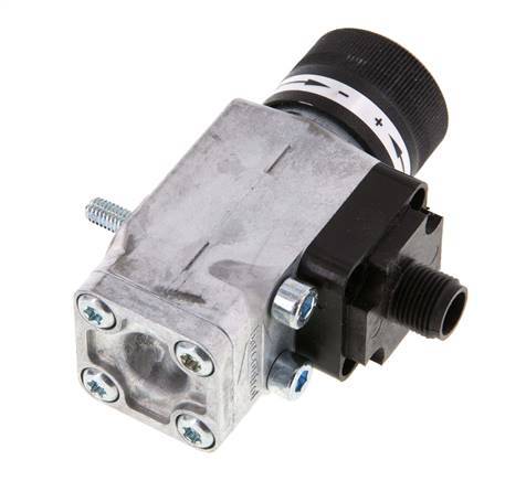 0.interruptor de presión de 2 a 2bar SPDT de fundición de zinc Brida 250VAC Conector M12 de 4 pines