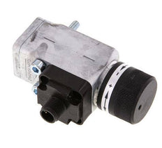 0.interruptor de presión de 2 a 2bar SPDT de fundición de zinc Brida 250VAC Conector M12 de 4 pines
