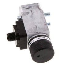 0.interruptor de presión de 2 a 2bar SPDT de fundición de zinc Brida 250VAC Conector M12 de 4 pines
