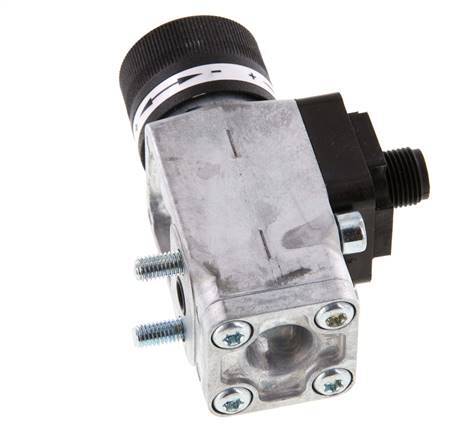 0.interruptor de presión de 2 a 2bar SPDT de fundición de zinc Brida 250VAC Conector M12 de 4 pines