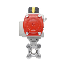 Válvula de Bola Neumática de Acero Inoxidable 2 Vías Rp 1-1/4'' Doble Efecto