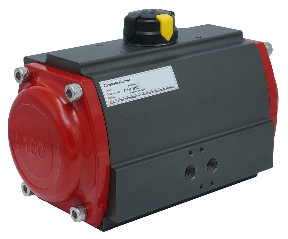 Pneumatic Actuator Rack & Pinion Double Acting 485.1Nm @ 6bar F10/F12 - PR10D