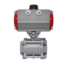 Pneumatic Ball Valve G2 1/2'' Stainless Steel Double Acting