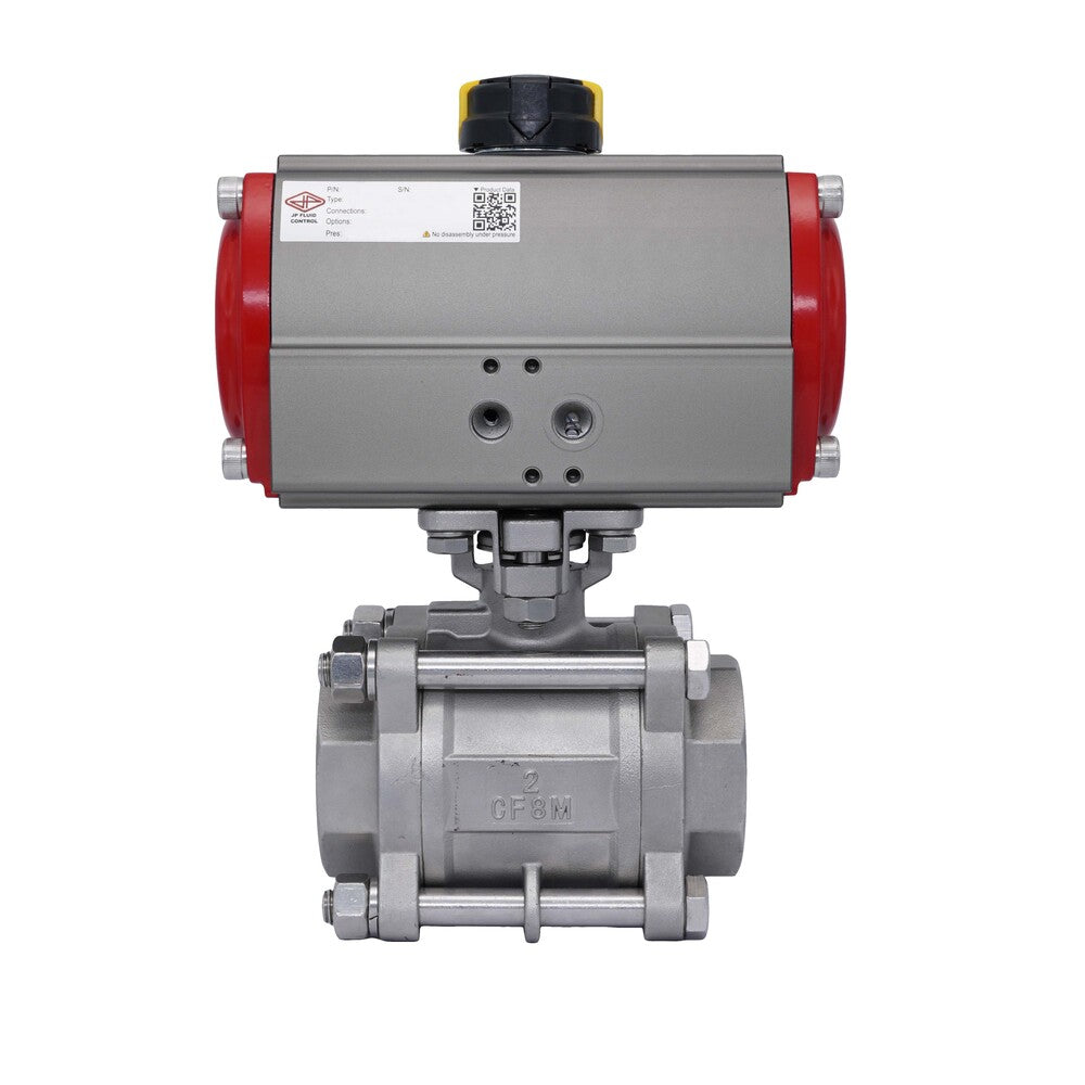 Pneumatic Ball Valve G2 1/2'' Stainless Steel Double Acting
