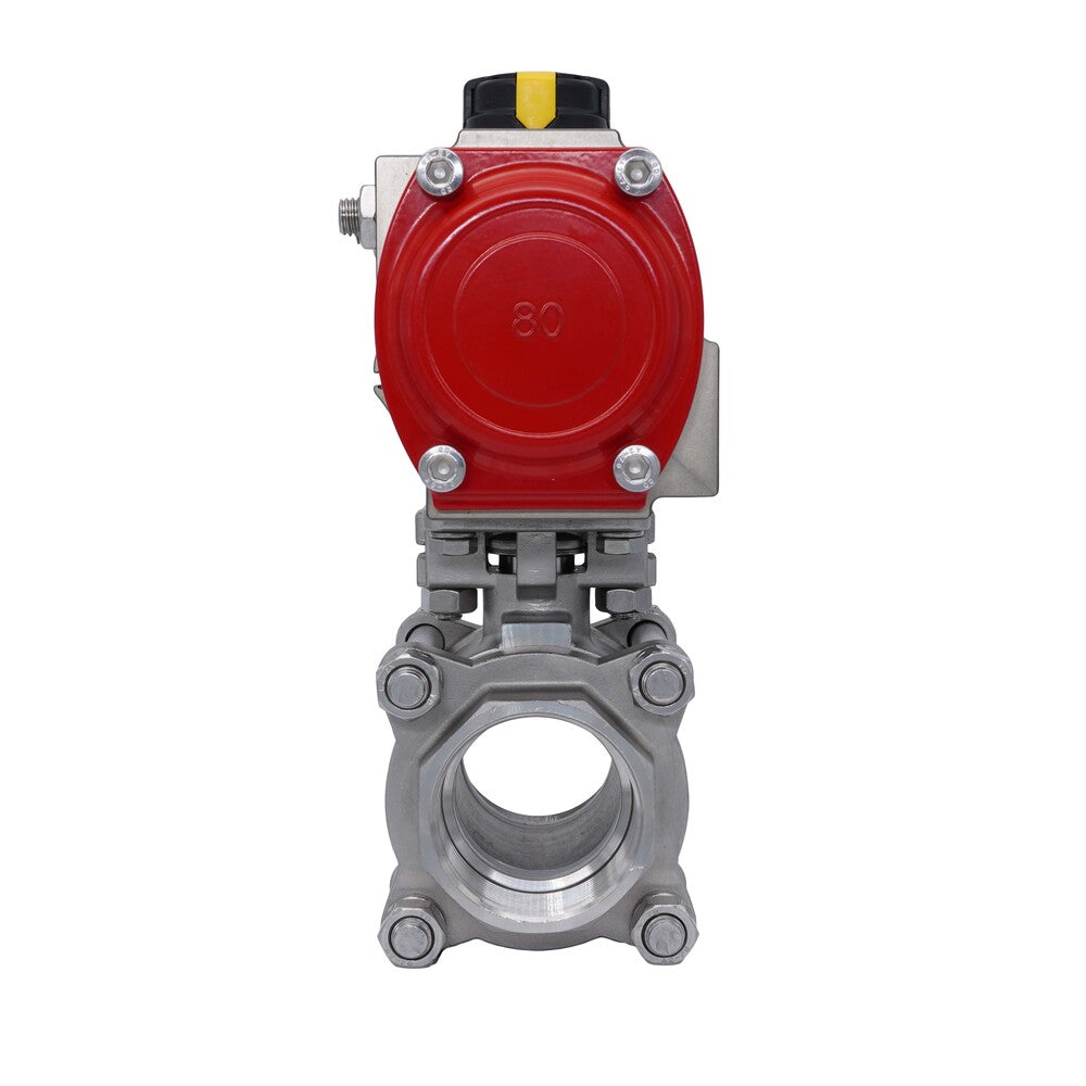 Pneumatic Ball Valve G2 1/2'' Stainless Steel Double Acting