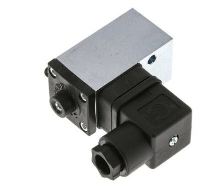 interruptor de presión de acero SPDT de 50 a 200bar con brida y conector DIN-A de g1/4'' 250VAC
