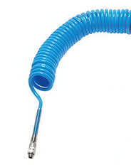 3m Coiled Air Hose 6x4mm PUR G1/4 Male Connector