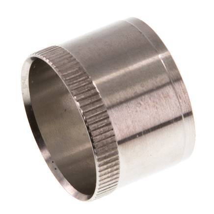 28x25mm Anillo de refuerzo de acero inoxidable con moleta