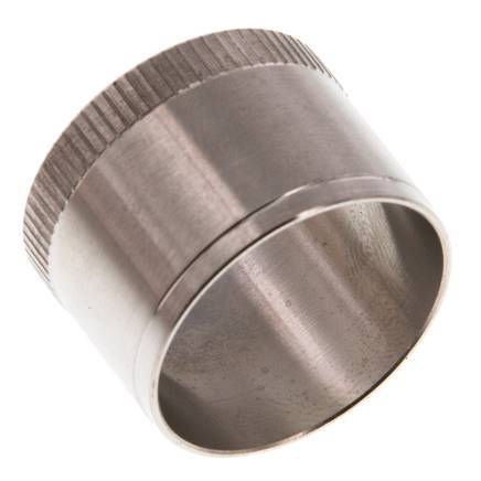 28x25mm Anillo de refuerzo de acero inoxidable con moleta