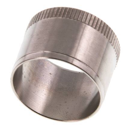 28x25mm Anillo de refuerzo de acero inoxidable con moleta