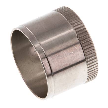 28x25mm Anillo de refuerzo de acero inoxidable con moleta