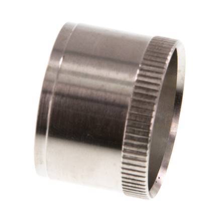 28x25mm Anillo de refuerzo de acero inoxidable con moleta