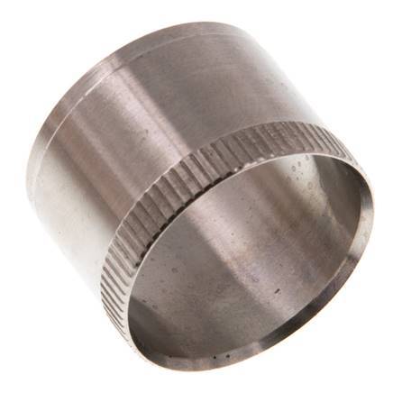 28x25mm Anillo de refuerzo de acero inoxidable con moleta