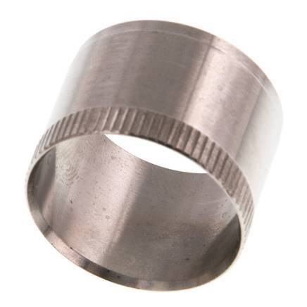 28x25mm Anillo de refuerzo de acero inoxidable con moleta