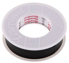 Cinta aislante eléctrica probada por VDE 25mm/25m Negro