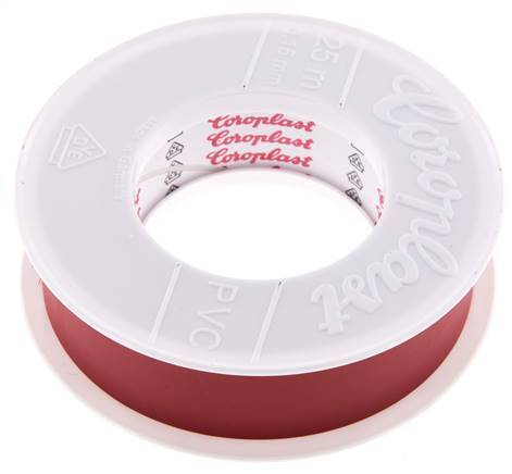 Cinta aislante eléctrica probada por VDE 25mm/25m Rojo