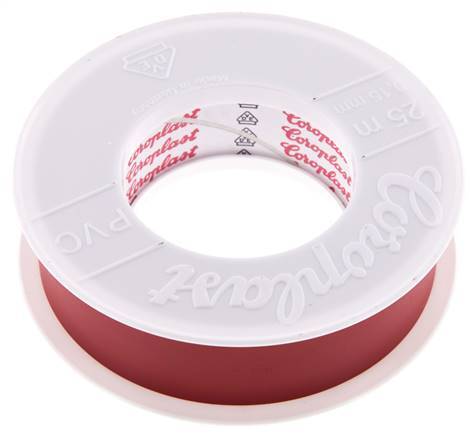 Cinta aislante eléctrica probada por VDE 25mm/25m Rojo