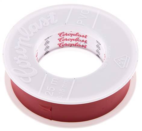 Cinta aislante eléctrica probada por VDE 25mm/25m Rojo