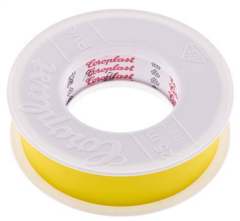 Cinta aislante eléctrica probada por VDE 25mm/25m Amarillo