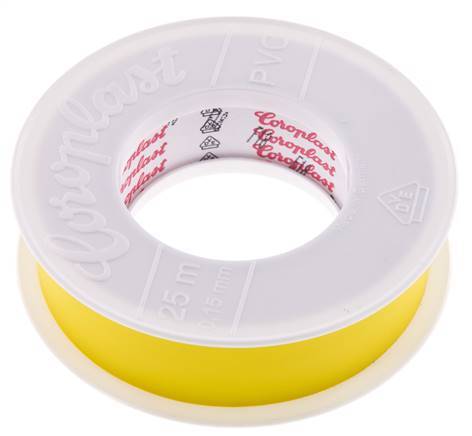 Cinta aislante eléctrica probada por VDE 25mm/25m Amarillo