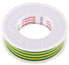 Cinta aislante eléctrica probada por VDE 25mm/25m Verde/Amarillo