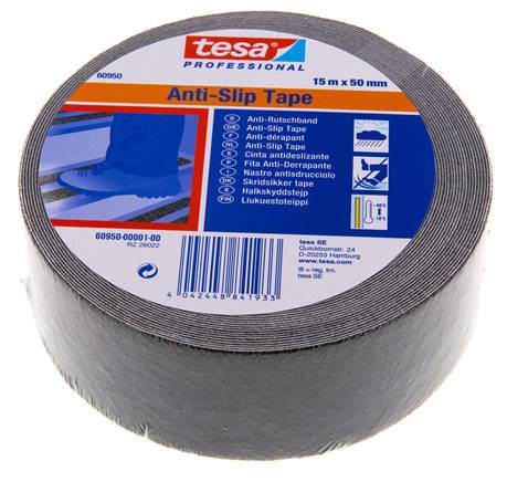 Cinta adhesiva antideslizante 50mm/15m Negro