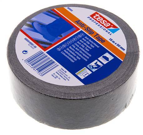 Cinta adhesiva antideslizante 50mm/15m Negro