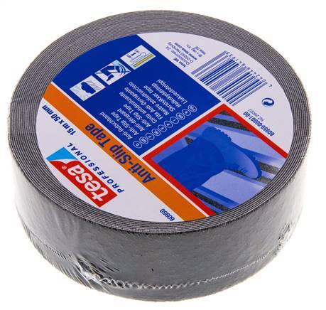 Cinta adhesiva antideslizante 50mm/15m Negro