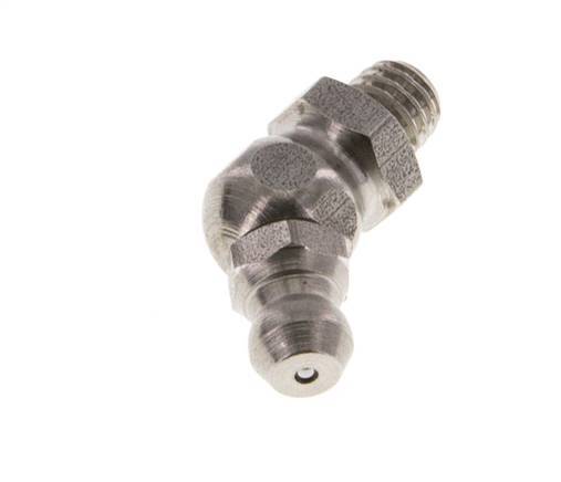 Engrasador hidráulico acodado Acero inoxidable M6x1 DIN 71412
