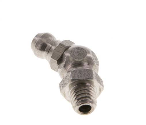 Engrasador hidráulico acodado Acero inoxidable M6x1 DIN 71412