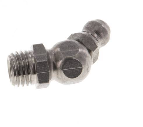 Engrasador hidráulico acodado Acero inoxidable M8x1 DIN 71412