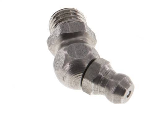 Engrasador hidráulico acodado Acero inoxidable M8x1 DIN 71412