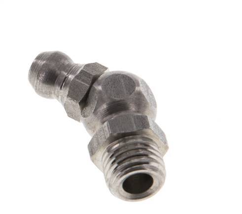 Engrasador hidráulico acodado Acero inoxidable M8x1 DIN 71412