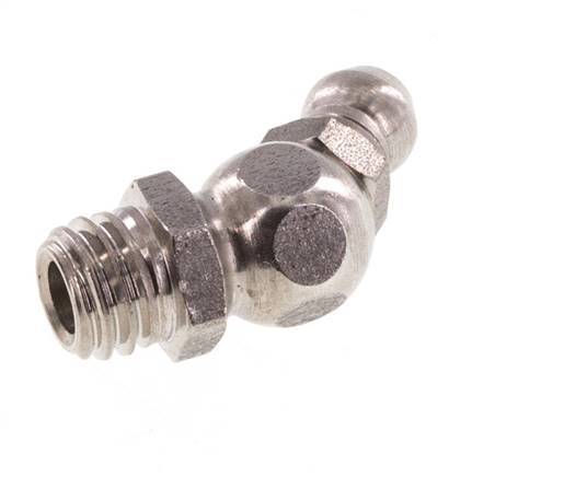 Engrasador hidráulico acodado Acero inoxidable M8x1,25 DIN 71412
