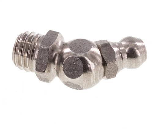 Engrasador hidráulico acodado Acero inoxidable M8x1,25 DIN 71412