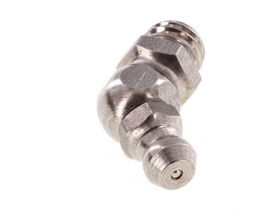 Engrasador hidráulico acodado Acero inoxidable M8x1,25 DIN 71412