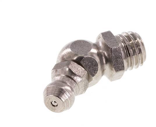Engrasador hidráulico acodado Acero inoxidable M8x1,25 DIN 71412