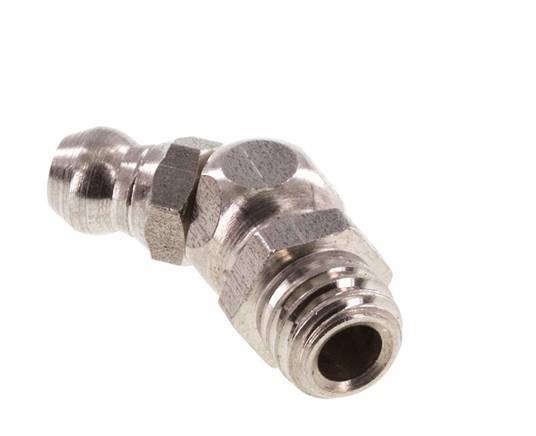 Engrasador hidráulico acodado Acero inoxidable M8x1,25 DIN 71412