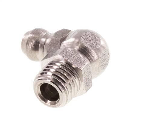 Engrasador hidráulico en ángulo recto Acero inoxidable M8x1 DIN 71412