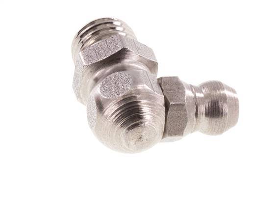 Engrasador hidráulico en ángulo recto Acero inoxidable M8x1 DIN 71412