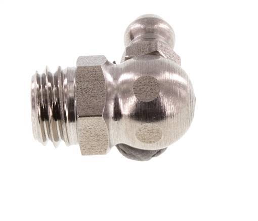 Engrasador hidráulico en ángulo recto Acero inoxidable M10x1,5 DIN 71412