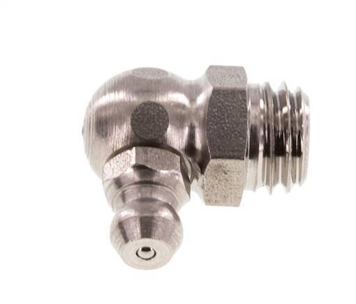 Engrasador hidráulico en ángulo recto Acero inoxidable M10x1,5 DIN 71412