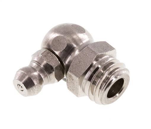 Engrasador hidráulico en ángulo recto Acero inoxidable M10x1,5 DIN 71412