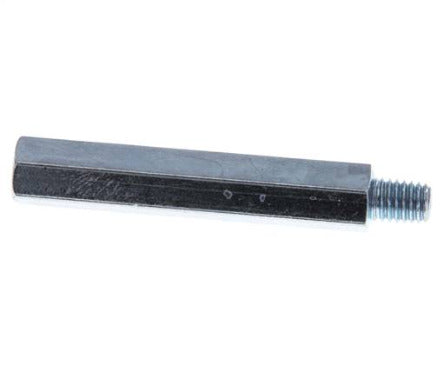 Extensión de la boquilla de engrase M6x1 de acero macho/hembra 53mm