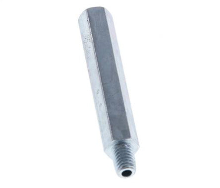 Extensión de la boquilla de engrase M6x1 de acero macho/hembra 53mm