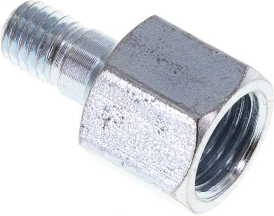 Acero Adaptador macho M6x1/hembra M10x1 19mm